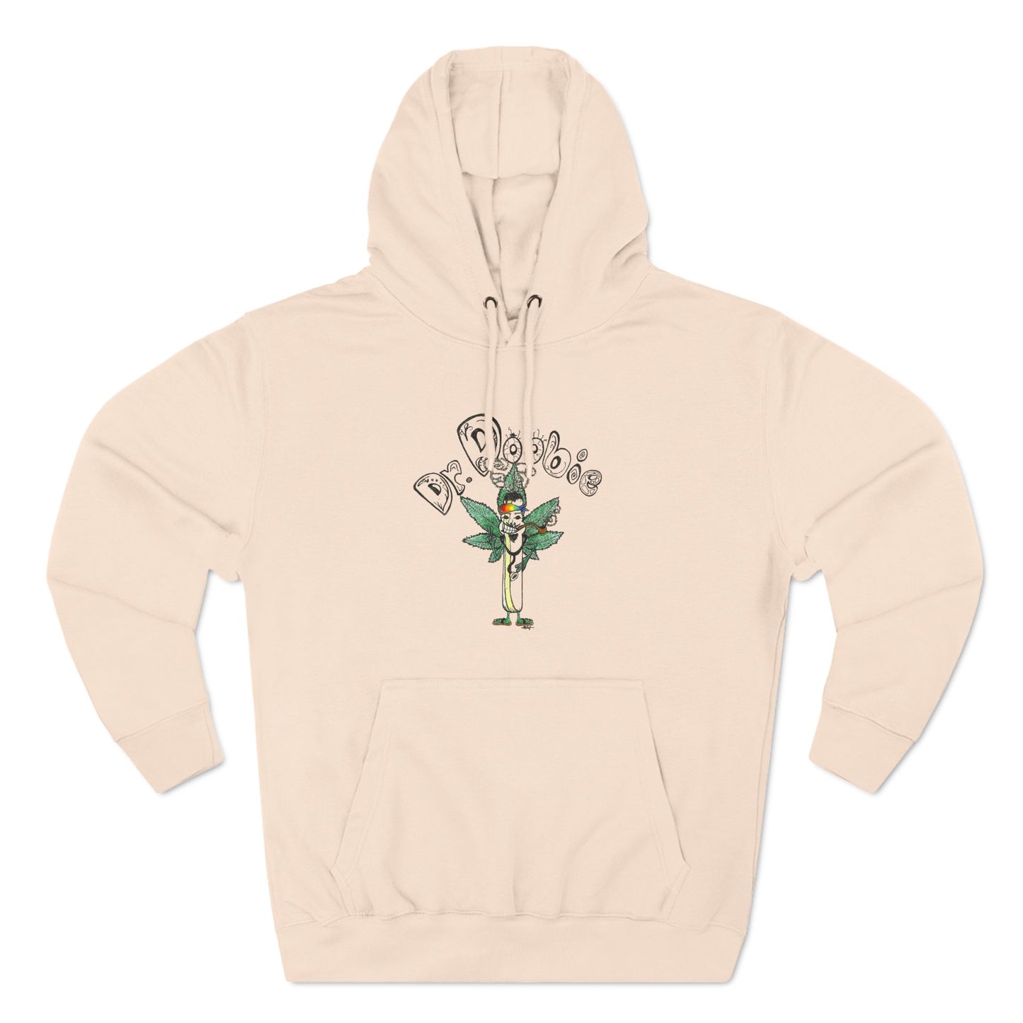 Three-Panel Fleece Hoodie